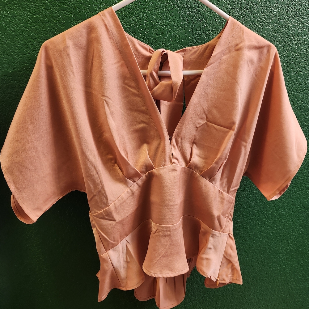 Bohme Blush Tie-Back Blouse